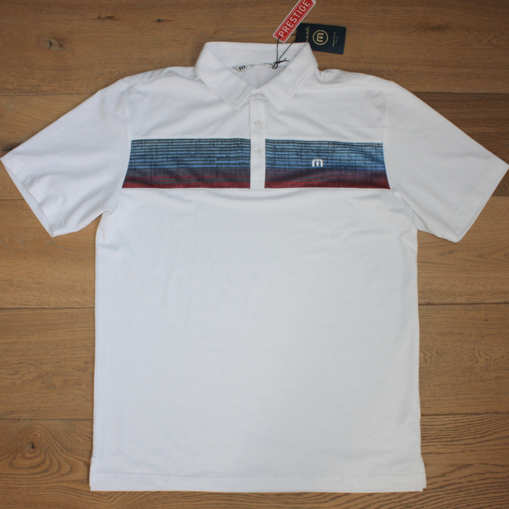 Travis Mathew Men's Large White Polo Prestige 777